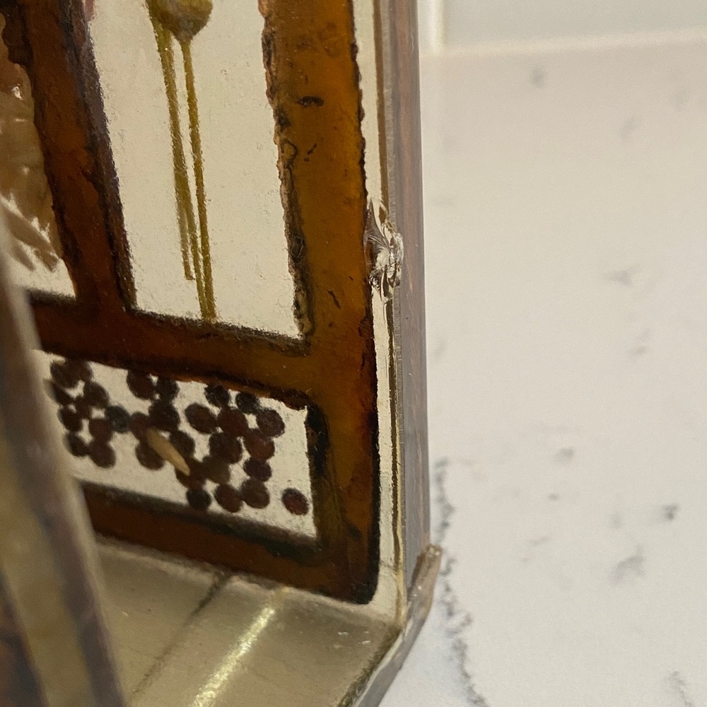 Vintage Pressed Botanical Lucite Napkin Holder 1970s - Picture 9 of 9